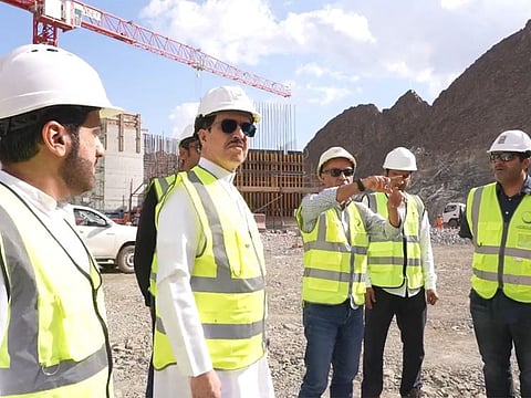 Saeed Mohammed Al Tayer, MD & CEO of DEWA, during the inspection.