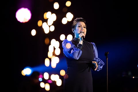 Lea Salonga performs at Jubilee Stage, Expo 2020 Dubai.