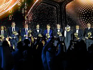 Look: Glitz and glamour of Dubai Globe Soccer Awards as Lewandowski and Mbappe land top prizes