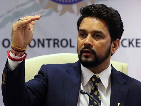 India sports minister Anurag Thakur.