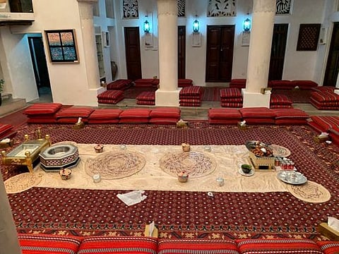 The interiors of Sheikh Mohammed Centre for Cultural Understanding in Dubai. 