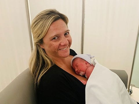 Amelia was born at 33 weeks.