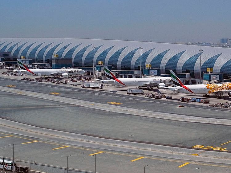 Emirates airlines Dubai International Airport in Dubai