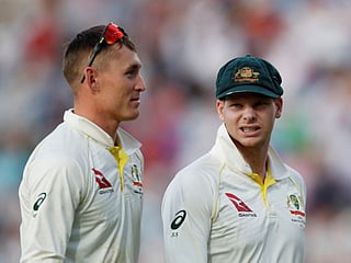Steve Smith (left) and Marnus Labuschagne