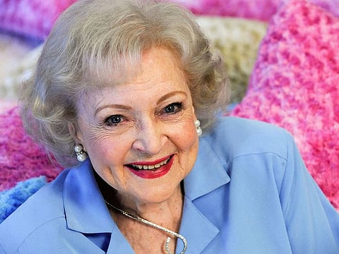 Actress Betty White poses for a photograph in Los Angeles, California, U.S. May 26, 2010. 