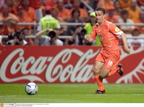 Former Netherlands international Marc Overmars was admitted to hospital after suffering a stroke Belgian club Royal Antwerp said.