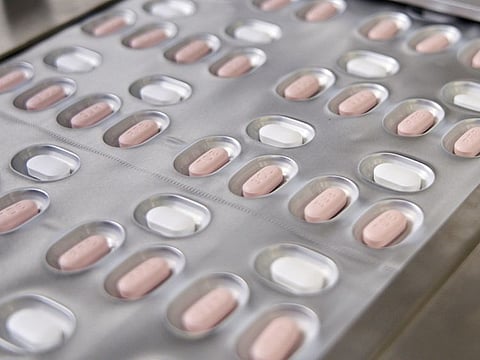 This image provided by Pfizer shows its COVID-19 pills.  