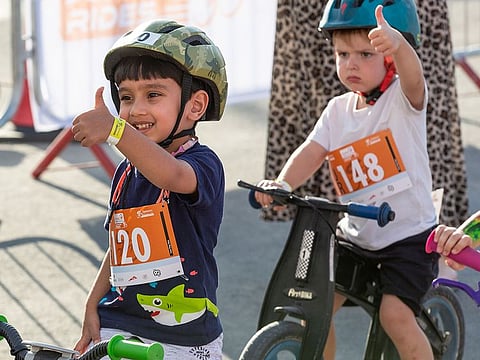 Kids aged 2 to 12 can cycle in high spirits, as the Junior Rides are untimed and solely for the enjoyment of the sport.