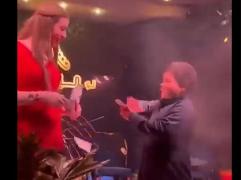 A clip from the video.