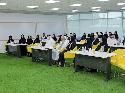 A MOHAP training workshop underway.