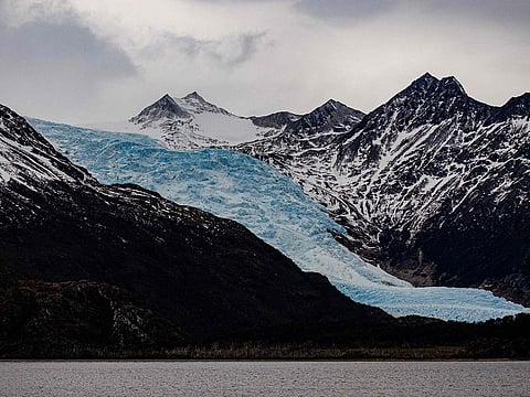 File photo:  A glacier over Darwin's mountain range during a journey through the Beagle Channel in the Magallanes region, the southernmost of Chile. 