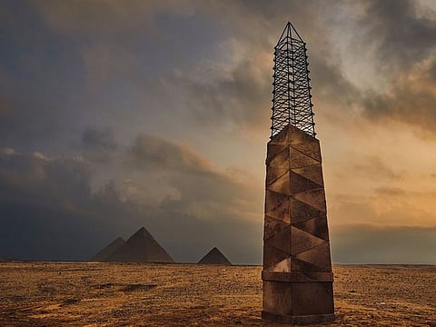 Zeinab Al Hashemi, Camouflage 1.618: The Unfinished Obelisk. 