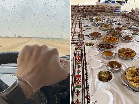 Sheikh Hamdan shares videos enjoying the rain in Dubai