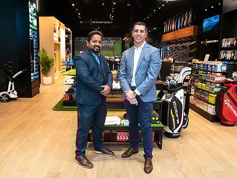 Dyootiman Pal and Dean Cheesley of eGolf