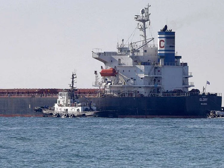 In this file photo the Marshall Islands-flagged bulk carrier M/V Glory