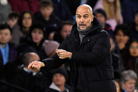 Manchester City's manager Pep Guardiola.