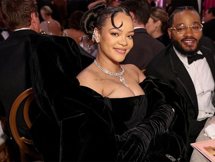 Rihanna during the 80th Annual Golden Globe Awards® show at the Beverly Hilton in Beverly Hills, CA, U.S., on Tuesday, January 10, 2023    