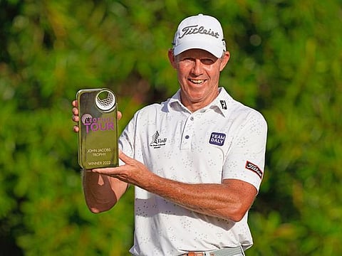 James Kingston won the 2022 John Jacobs Trophy for the Order of Merit