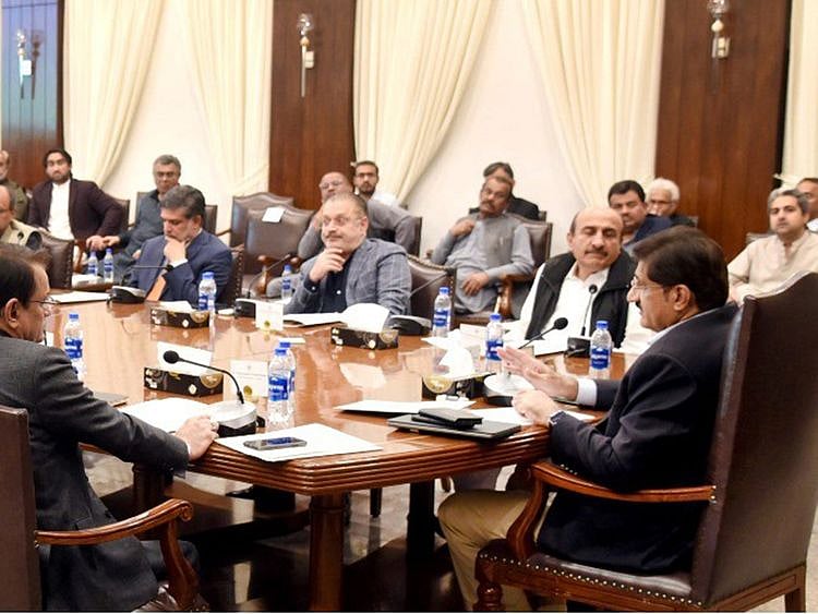 Sindh Chief Minister, Syed Murad Ali Shah, chairs emergency meeting of Sindh cabinet on Thursday night.  