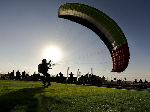  Sharjah is boosting its pull s a destination to try out new adventures. Paragliding, for instance. 