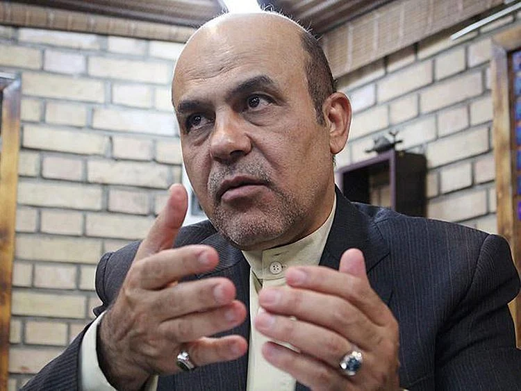 Alireza Akbari, Iran's former deputy defence minister, speaks during an interview with Khabaronline in Tehran, Iran, in this undated picture obtained on January 12, 2023.  