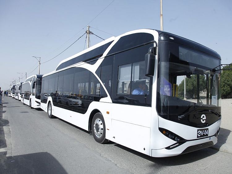 The new buses imported from China are fully compliant with the European environmental protocols.