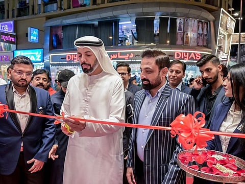 Sheikh Abdullah Bin Muhammed Al Qasimi, Member of ruling family Sharjah Inaugurated Dimple Fashion 13th Store in the UAE