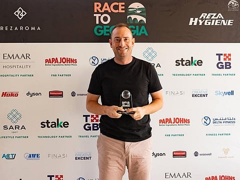 Winner of the Race to Georgia local Qualifying Round at Trump International Golf Club, Dubai, Craig Vance