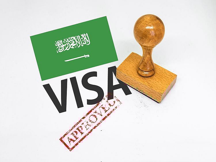 STOCK SAUDI VISA PASSPORT