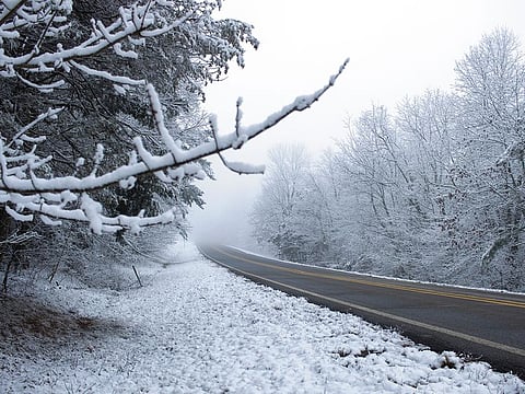It is the first time Italy has experienced severe weather this winter, which has led to at least one death. [Illustrative image]