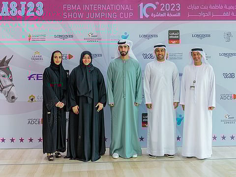 From Left: Mrs. Shamsa Saif Al Hanae, Dr. Omniyat Al Hajeri, Mr. Ahmed Al Suwaidi, Mr. Mohamed Al Nakhi and Mr. Hisham Al Hosani.