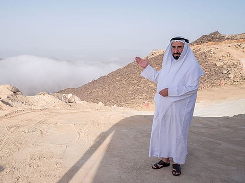His Highness Dr Sheikh Sultan bin Muhammad Al Qasimi in Khorfakkan