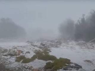 Temperatures reached -1 degrees Celsius early morning on Tuesday at Jebel Shams in north-eastern Oman.