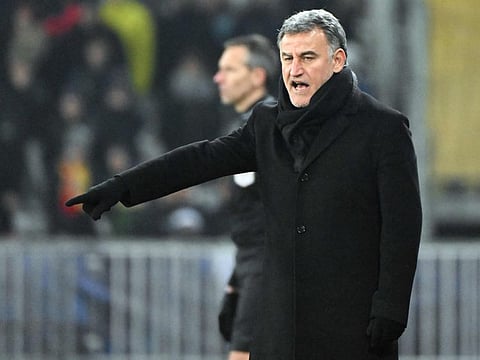 Paris Saint-Germain's head coach Christophe Galtier.