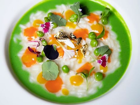 Risotto ai peperoni or vegan risotto with capsicum