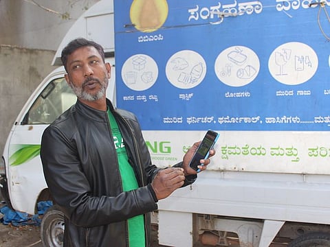 Mansoor Ghouse has been in the business of waste-management for more than 25 years, starting his life as a rag-picker. He is now one of Bengaluru’s prominent waste warriors. Photo Shafaat Shahbandari