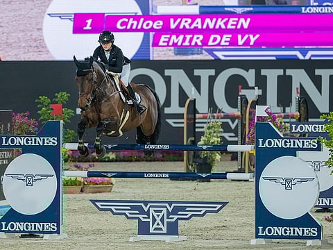 Chloe Vranken of Belgium in action.