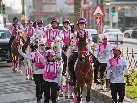 The 11th edition of the Pink Caravan Ride will begin on February 4 in Sharjah and Ajman, with riders starting at Al Heera Beach in Sharjah, the official opening ceremony at 8am and the start of the procession at 9am.