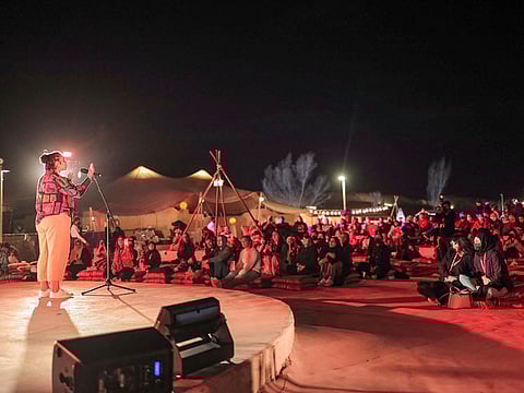 A previous edition of Desert Stanzas that precedes public sessions of the festival 