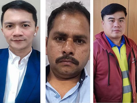 (from left) Kervin, Faguni and Marc