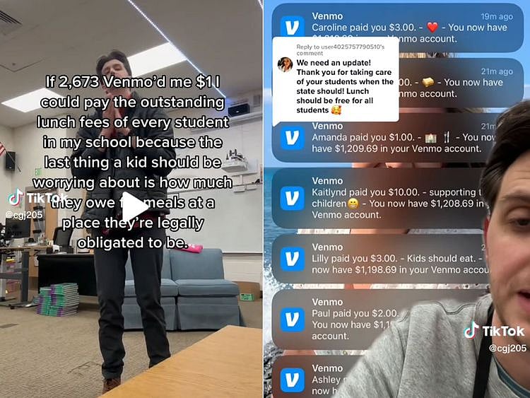 Viral TikTok video helps teacher raise lunch fees for students