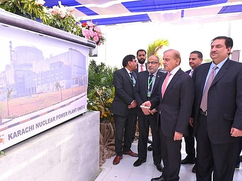 Shehbaz Sharif at the launch ceremony on Thursday.