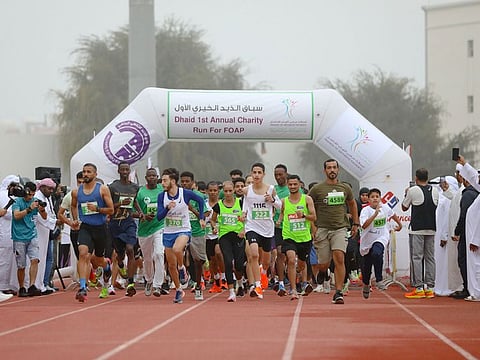 This is the first time a charity marathon was held in Al Dhaid