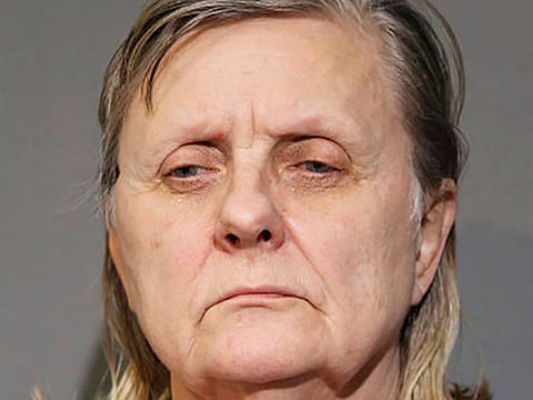 Booking image provided by the Chicago Police Department shows Eva Bratcher, who has been accused of keeping her mother's dead body in a freezer for nearly two years. 