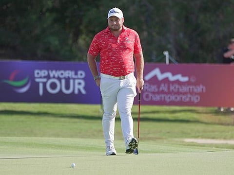 Zander Lombard, round three leader in Ras Al Khaimah on the DP World Tour.