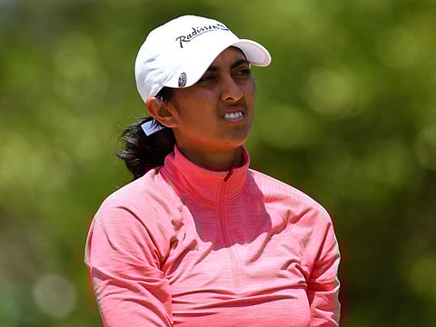 Aditi Ashok during round three of the Magical Kenya Ladies Open