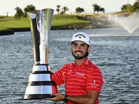 Abraham Ancer, wire-to-wire winner of the Saudi International.