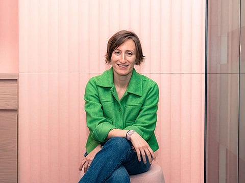 Annie Arsane at the Emirates Airline Literature Festival in Dubai.