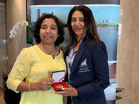 Winner’s photo from the left, Mini Philip (Overall Winner) & Shiba Wahid (Lady Captain)