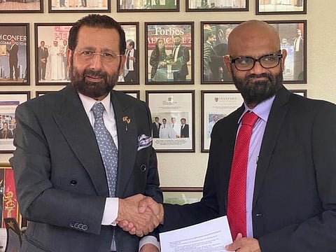 Healthcare needs require cross-border arrangements, says Dr. K. Hariprasad of Apollo Hospitals, with Dr. Raza Siddiqui of RAK Hospital. 